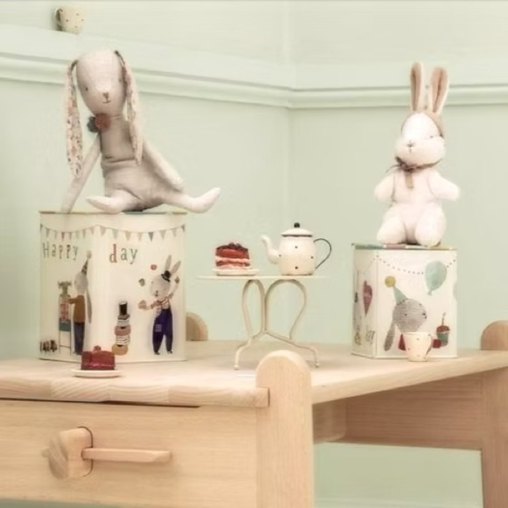 Maileg Happy Day Bunny in a Tin